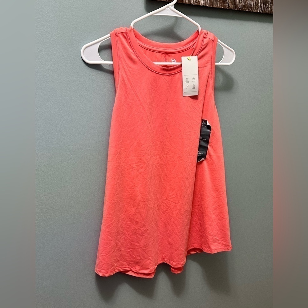 All in Motion - Active Muscle Tank Top - Pink/Salmon - Size xlarge - Picture 4 of 7
